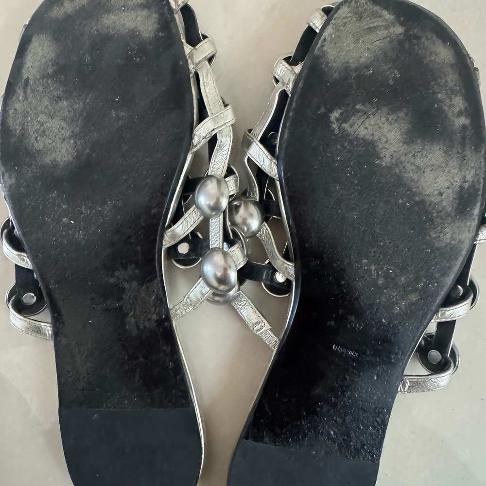 Alexander Wang Silver Studded Amelia Mule - Picture 3 of 4
